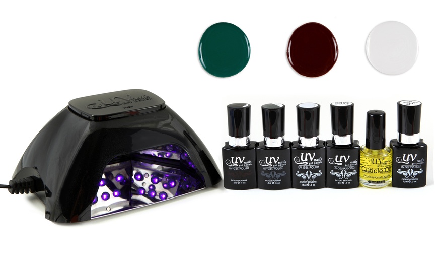 Gel Nail Polish and LED Lamp Set | Groupon Goods