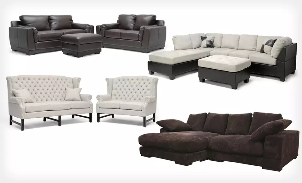 Baxton Studio Sectional-Sofa Sets (Up to 57% Off). Six Sets Available. - Primary Image