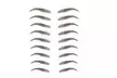 9 paires d'autocollants pour sourcils 4D effet poil tatouage imperméable, 2 modèles au choix - Image 5