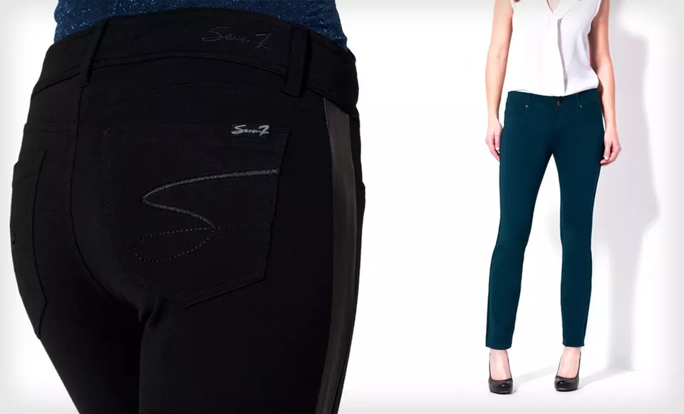 Seven7 Ponte Pants (Up to 58% Off). Multiple Styles and Sizes Available. Free Shipping and Free Returns. - Second Medium