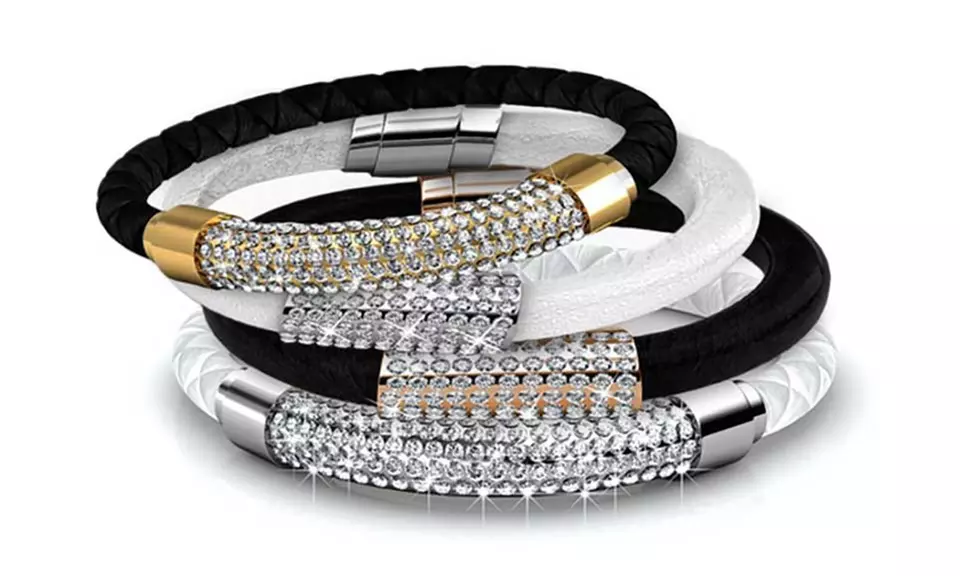 Bracelet scintillant orné de cristaux Swarovski® - Primary Image