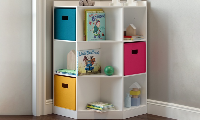 Up To 20 Off On 6 Cubby 3 Shelf Corner Cabinet Groupon Goods