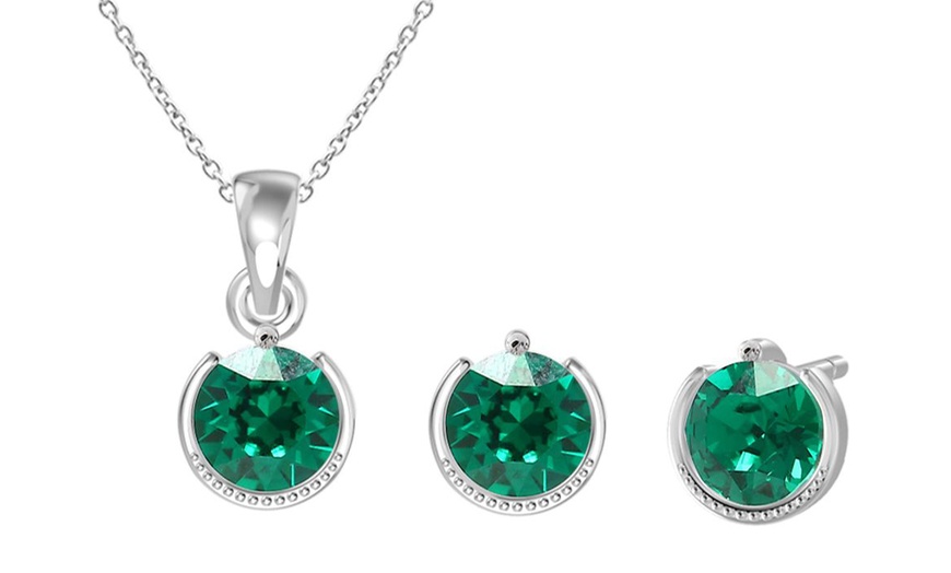 Image 41: Birthstone Set with Austrian Crystals