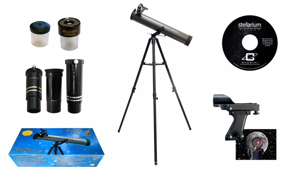 Galileo 800mm x 80mm Reflector Telescope and Accessory Kit - Primary Image