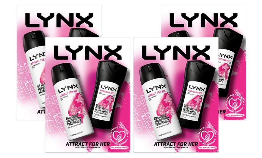 Image 7: Up to Four Lynx Attract for Her Duo Gift Sets