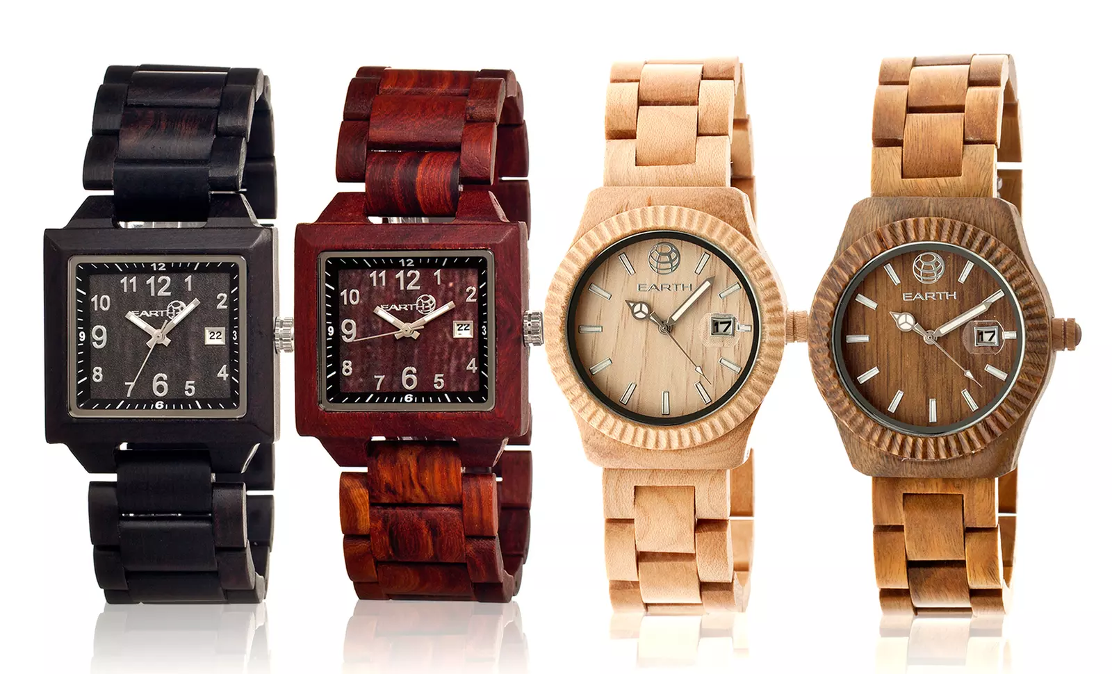 Earth Unisex Wooden Watches - Primary Image