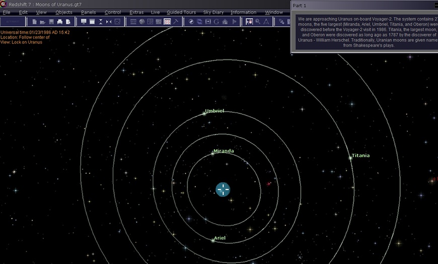 Image 3: Redshift 7 Astronomy Software