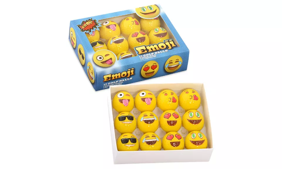 Trend Matters Emoji Golf Balls (12-Pack) - Second Medium
