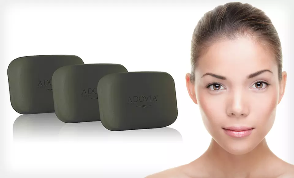 $17 for Three Bars of Adovia Healing Dead Sea Mud Soap ($33 List Price). Free Shipping. - Primary Image