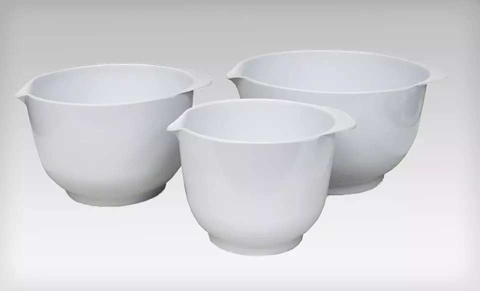 $8.99 for a Gourmet Home Products Stackable Mixing-Bowl Set ($24.99 List Price). Four Colors Available. Free Returns. - Second Medium
