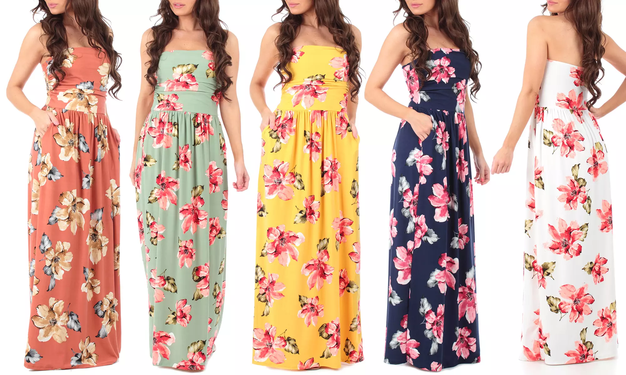 Women's Maxi Dress with Pockets | Groupon Goods