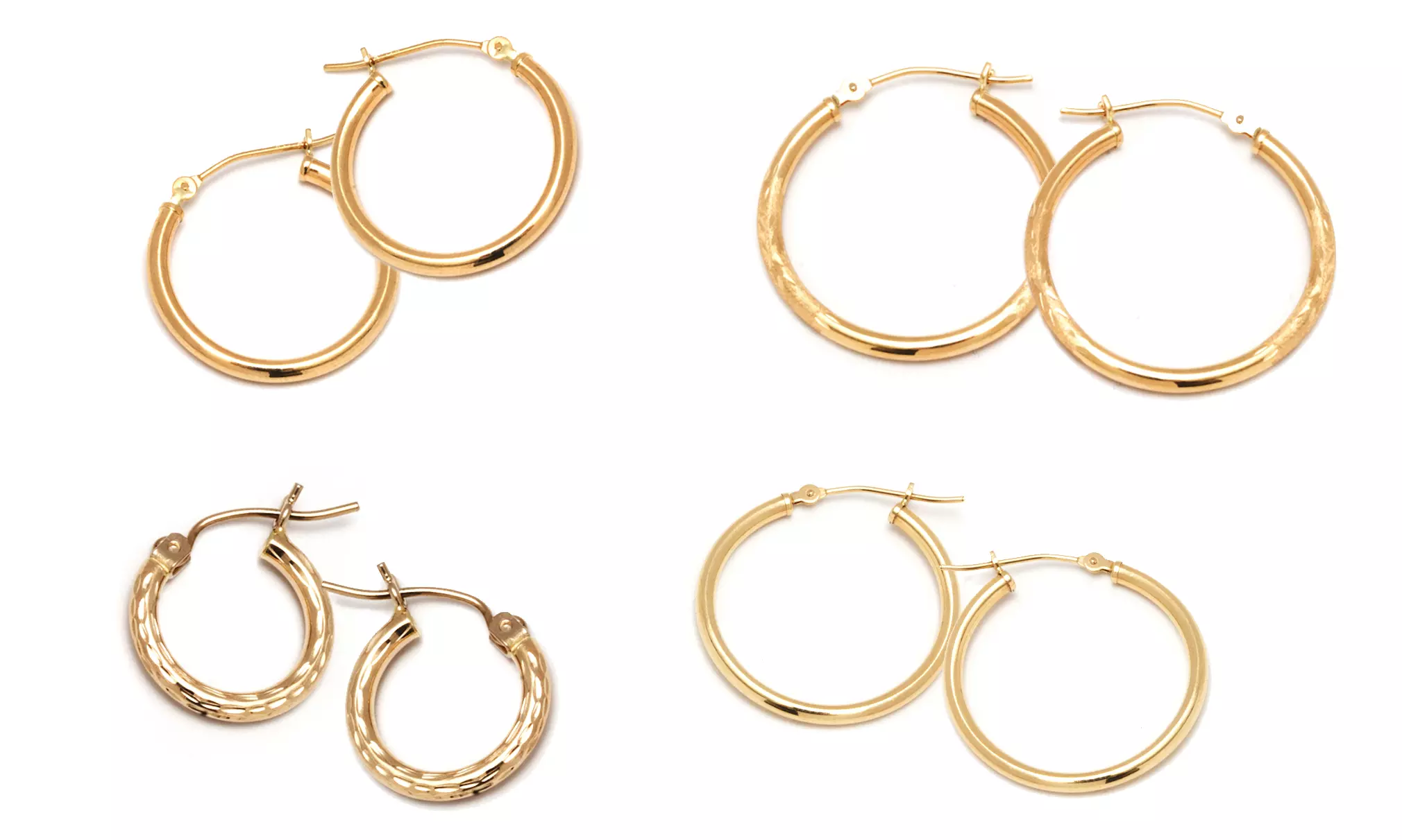 14K Gold Hoop Earrings from $49.99–$59.99 - Primary Image