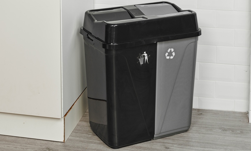 Image 1: Zero Waste Bin with Two Compartments