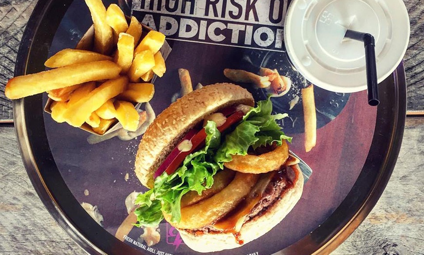 Image 1: Choice of Burger with Spud Fries