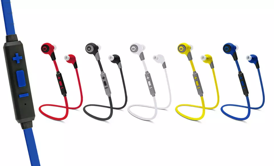 BKHC BK Sport Bluetooth Stereo Tangle-Free Earbuds with Built-In Mic and Multimedia Function - Primary Image