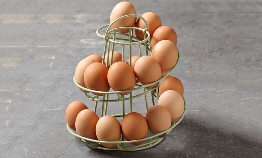 Image 3: Spiral Egg Holder Kitchen Stand