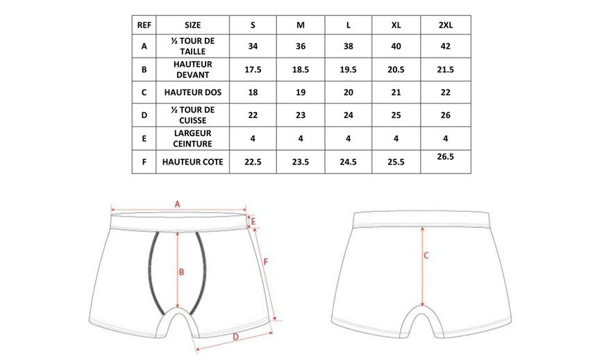 Image 2: Lot de 6 ou 8 boxers Umbro homme coton