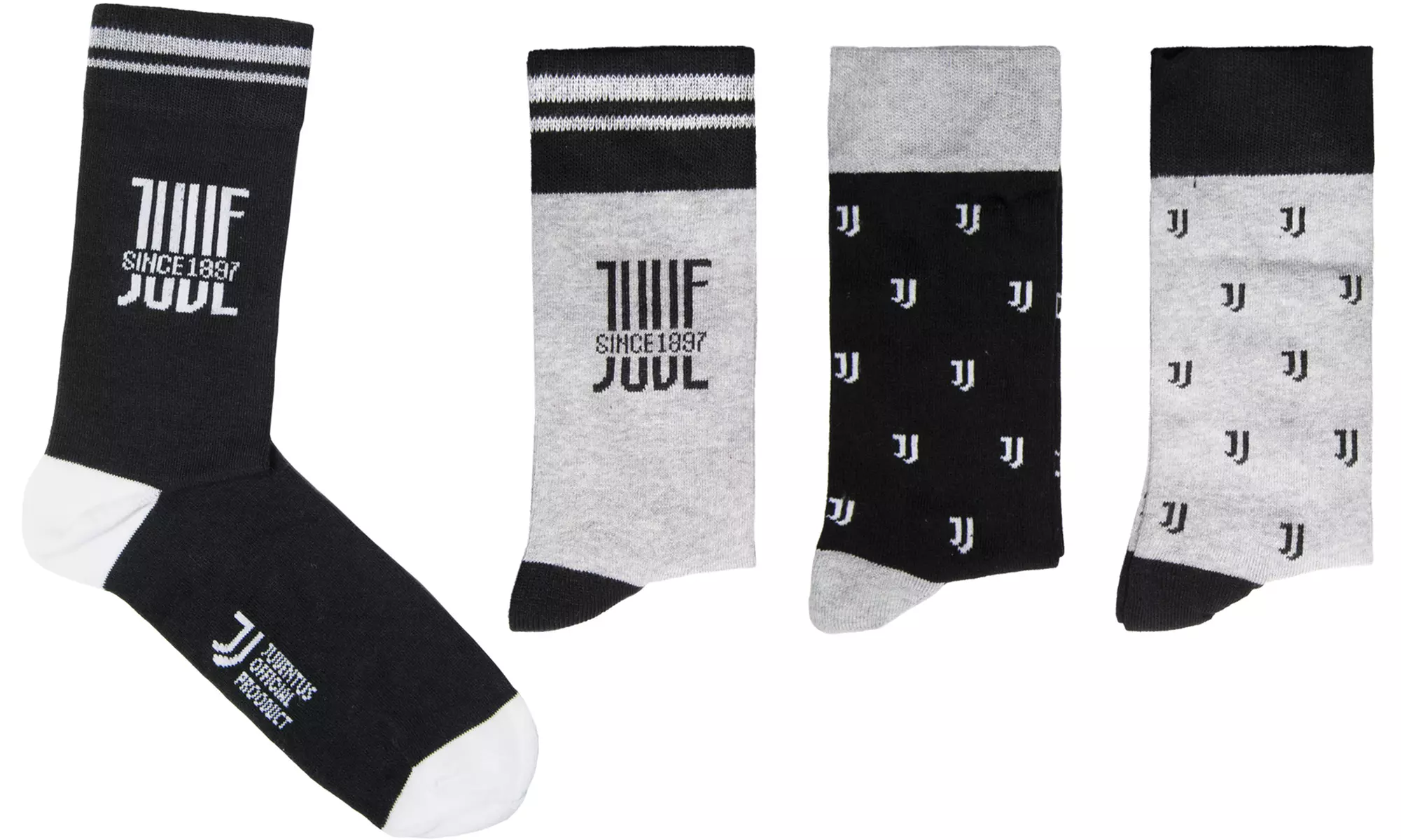 Pack di 4 paia di calze corte Squadre di Calcio