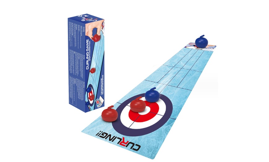 Image 4: Table Top Mini Indoor Bowling Curling Sports Games