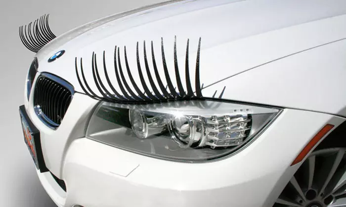 Headlight Eyelashes from CarLashes (50% Off). Two Options Available. - Primary Image