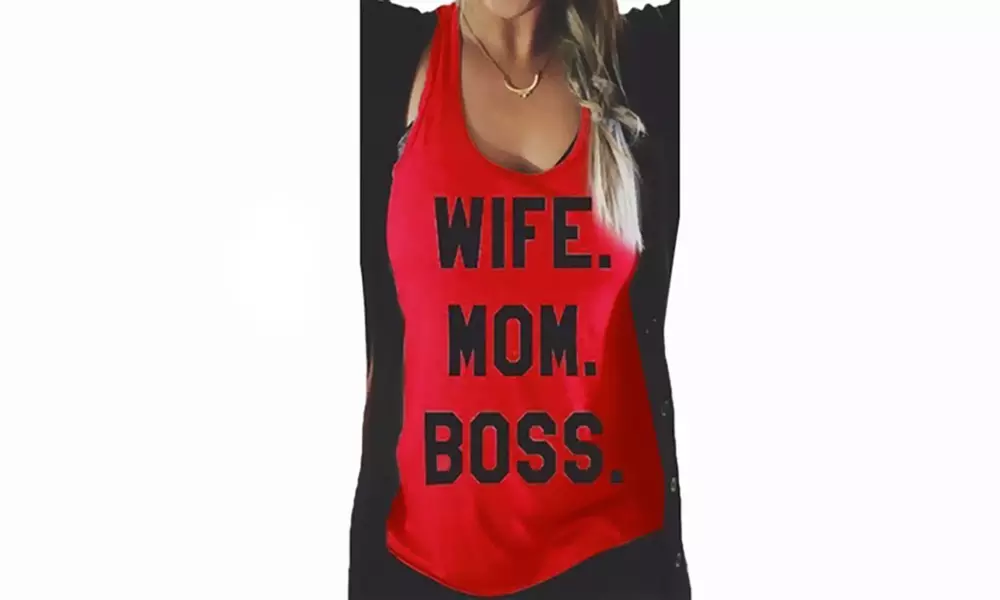 Leo Rosi Women's Wife Mom Boss Top. Plus Sizes Available - Second Medium