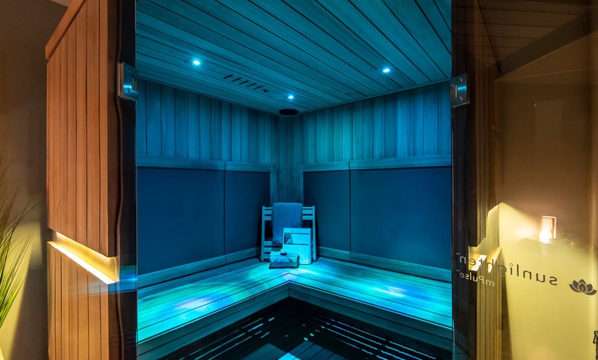 Full-Spectrum Infrared Sauna - VIVE Float Studio | Groupon