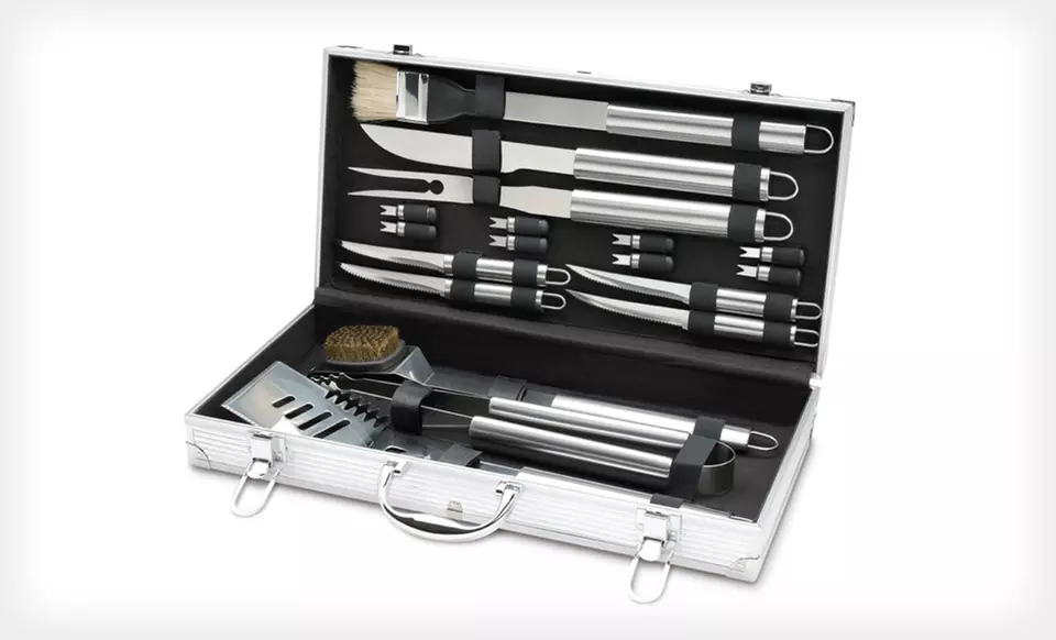 $29.99 for a Chefs Kitchen Outdoors 20-Piece Barbecue Set ($79.99 List Price). Free Shipping and Returns. - Primary Image