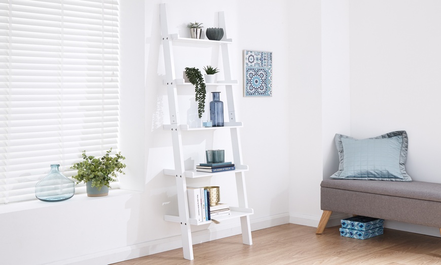 Image 1: Ladder Shelf