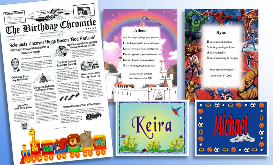 Personalized Children's Room-Decor Package from Happy Kids. Free Shipping. - Primary Image