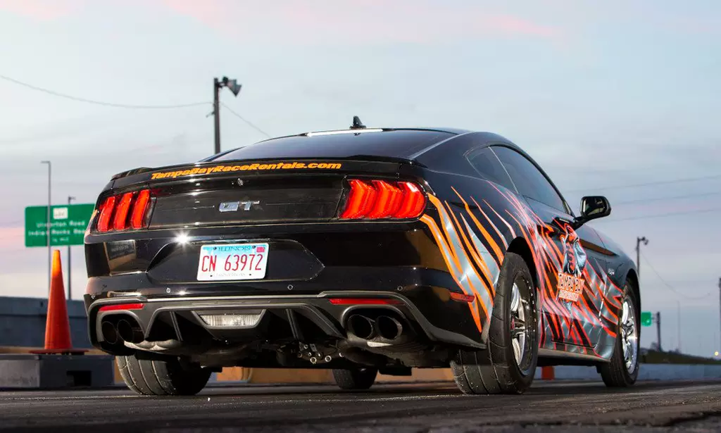 Experience Tampa Bay Race Rentals' thrilling Mustang GT ride along or race package with up to 30% off - Primary Image
