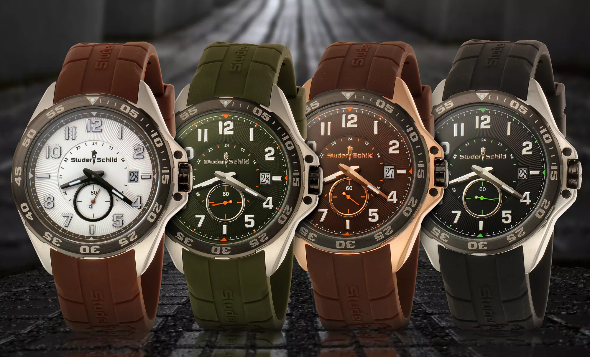 Studer Schild Men's Multifunction Wright Watches. Multiple Styles Available. - Primary Image
