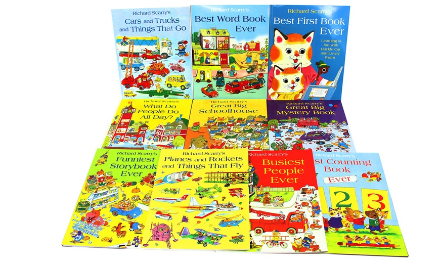 Image 1: Richard Scarry's 10-Book Set