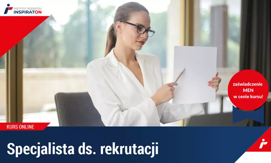 Kurs online: Specjalista ds. rekrutacji z Instytutem Rozwoju (do -70%) - Primary Image