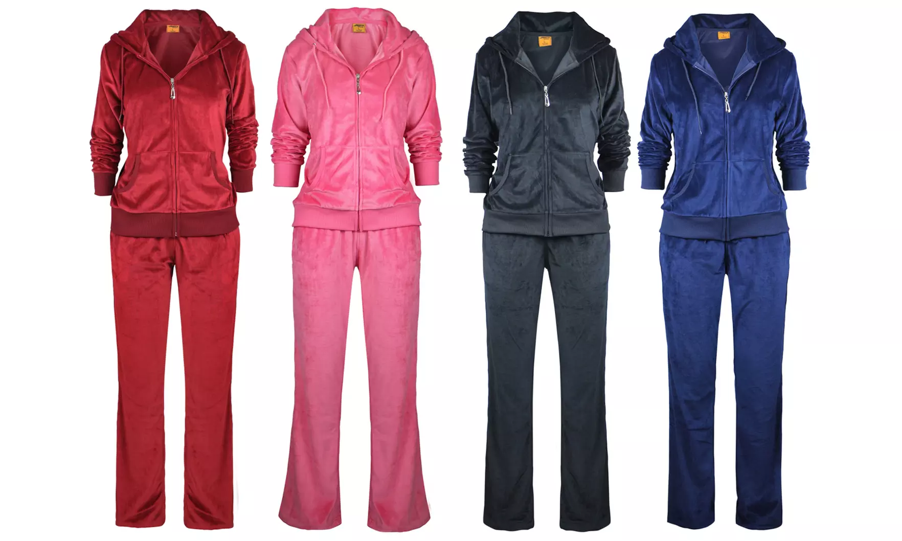 LeeHanTon Women's Soft Velour Tracksuit Set (2-Piece). Plus Sizes Available. - Primary Image