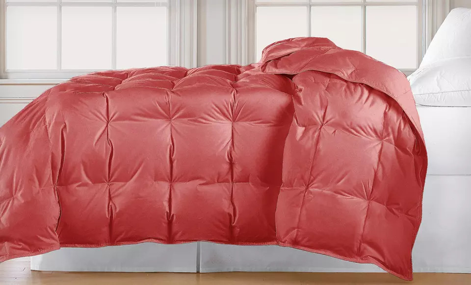 All-Seasons White-Down 100% Cotton Comforter (Up to 67% Off). Nine Colors Available. Free Shipping and Free Returns. - Second Medium