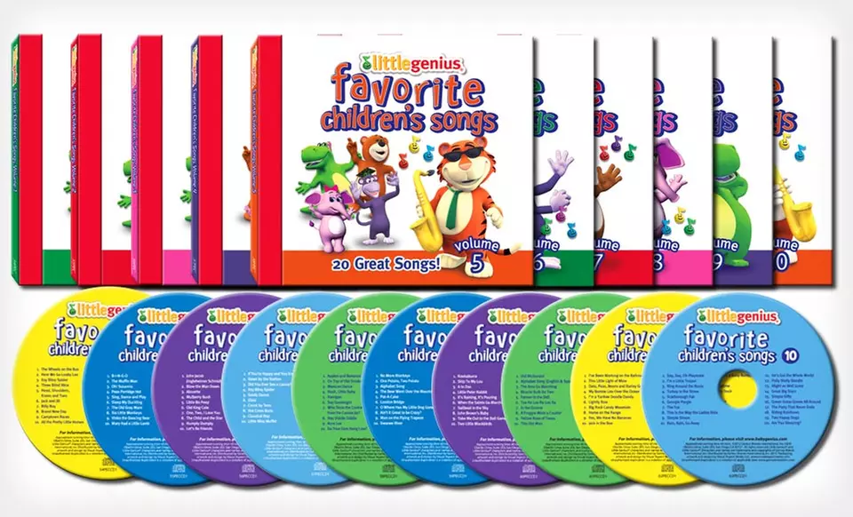 $19.99 for a 10-CD Compilation of Little Genius Favorite Children’s Songs ($100 List Price). Free Shipping and Returns. - Primary Image