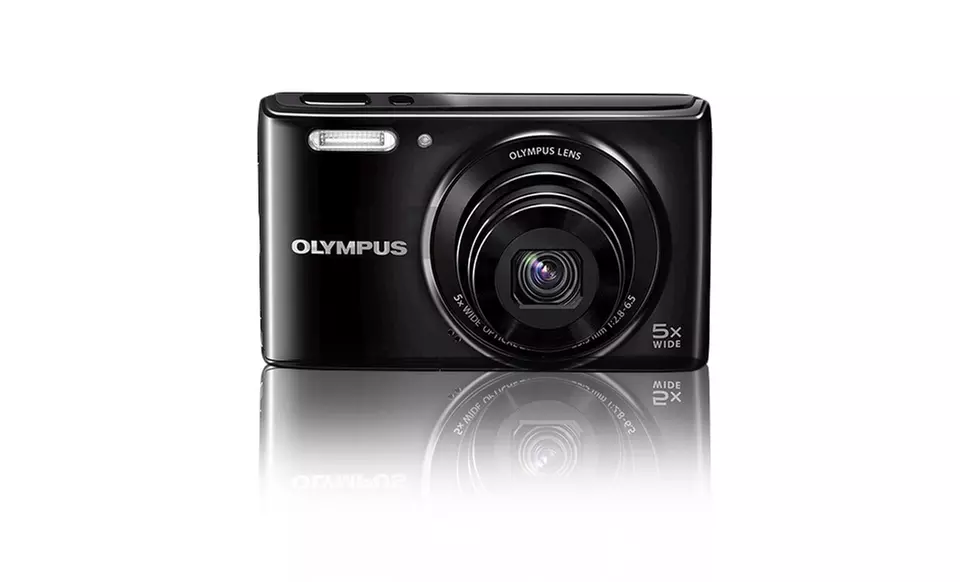 Olympus 14MP 5x Zoom Digital Camera (VG-165) in Black or Silver. Free Returns. - Second Medium