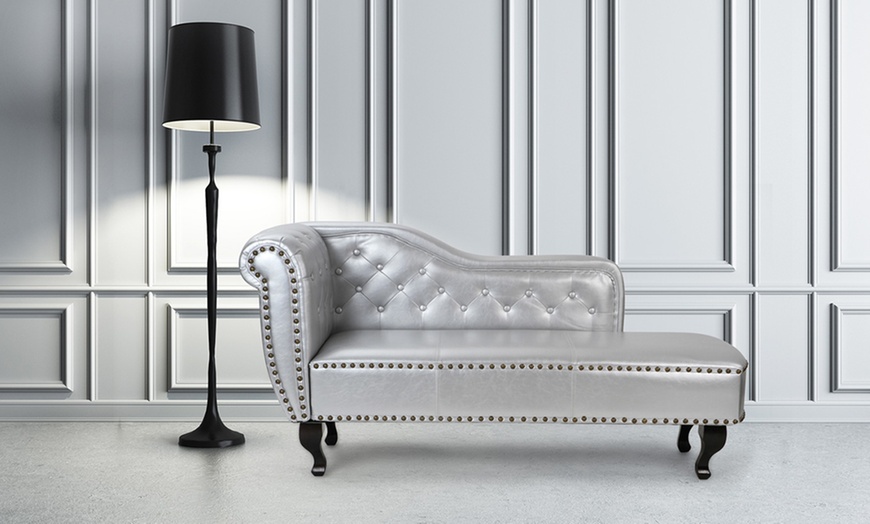 Image 13: Chesterfield Style Chaise Longue
