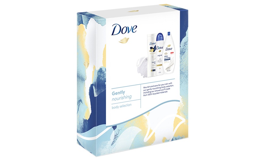 Image 8: Dove Gently Nourishing Body Selection Three-Piece Gift Set