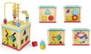 Wooden Activity Cube