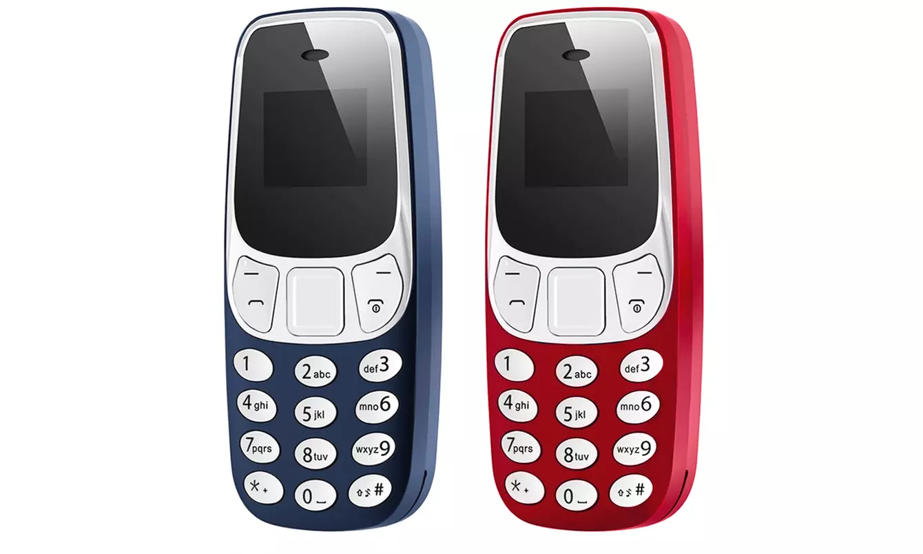 Mini téléphone rétro double sim, coloris au choix - Primary Image