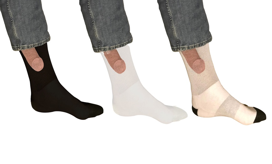 Image 1: One or Two Pairs of Show off Funny Socks