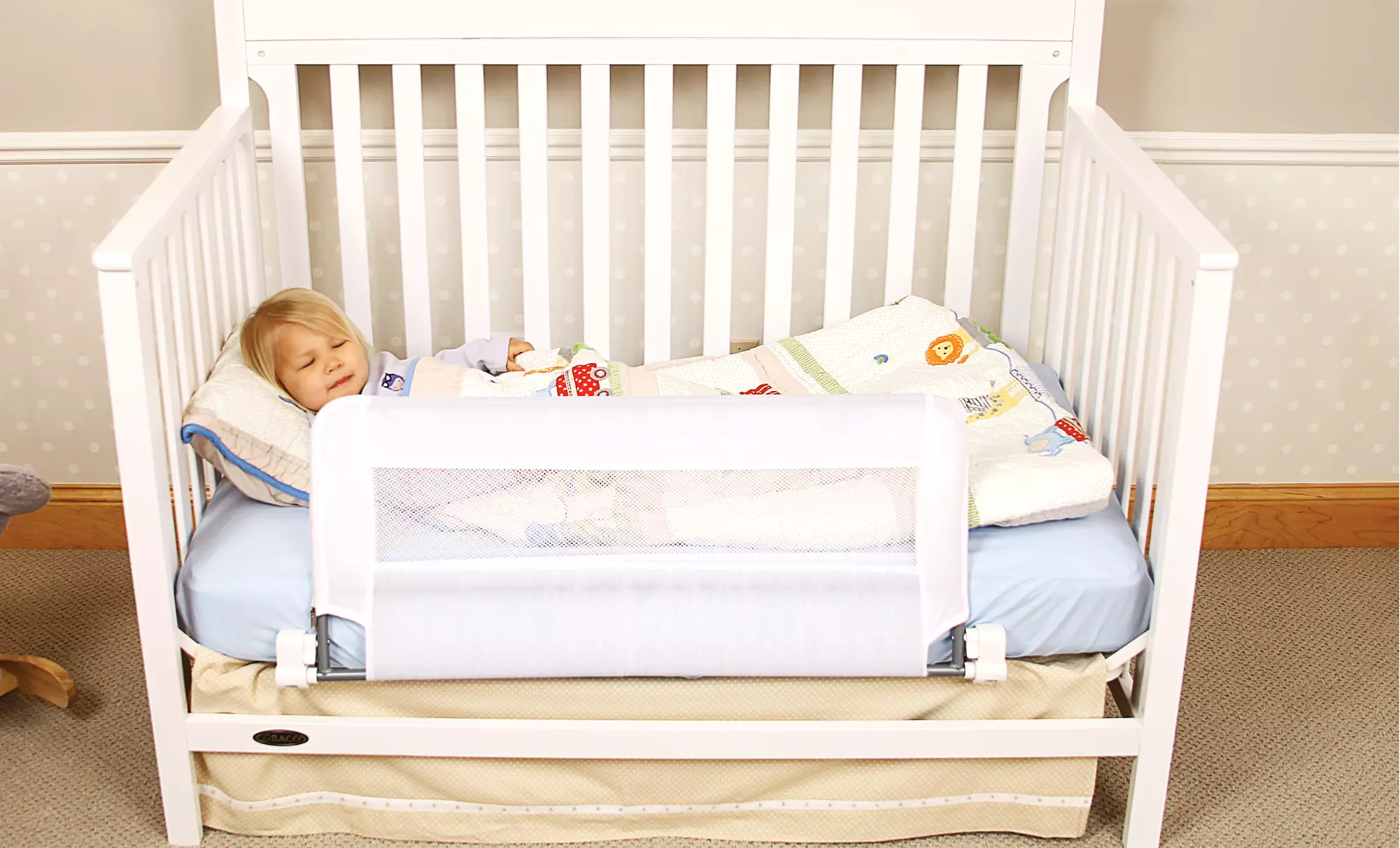 Regalo Swing Down Convertible Crib Rail - Primary Image