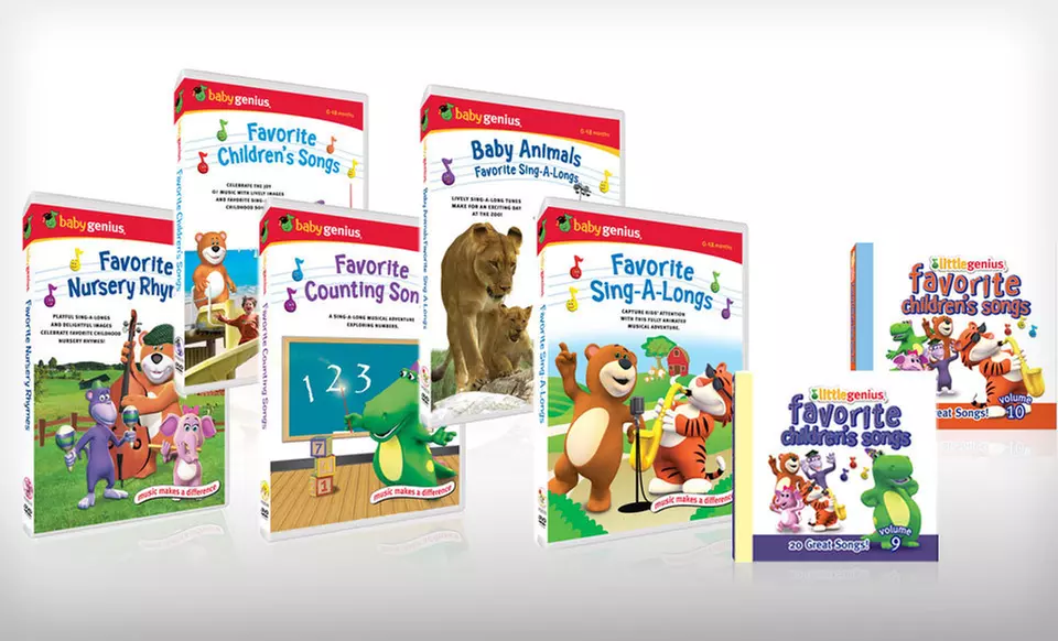 $25 for a Baby Genius Educational CD and DVD Package ($70 List Price). Free Shipping and Free Returns. - Primary Image