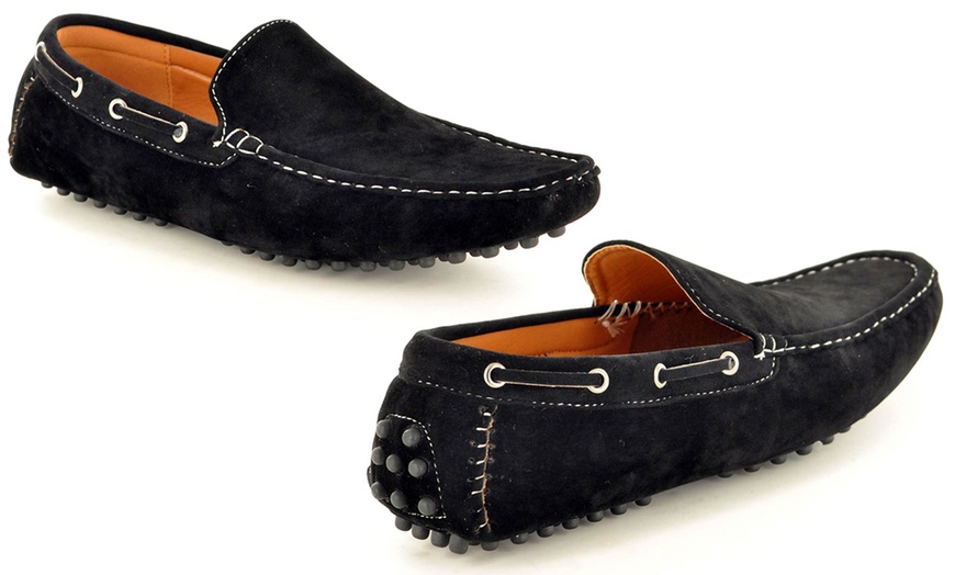 Image 6: Men's Faux Suede Casual Loafers