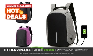 Anti-Theft Backpack with USB Port