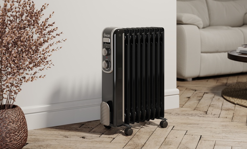 Swan Nine-Fin Oil-Filled Radiator | Groupon