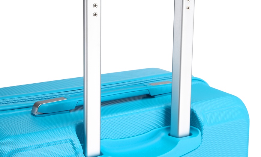 Image 10: Indulge in Style with This Robin's Egg Blue ABS Luggage Set