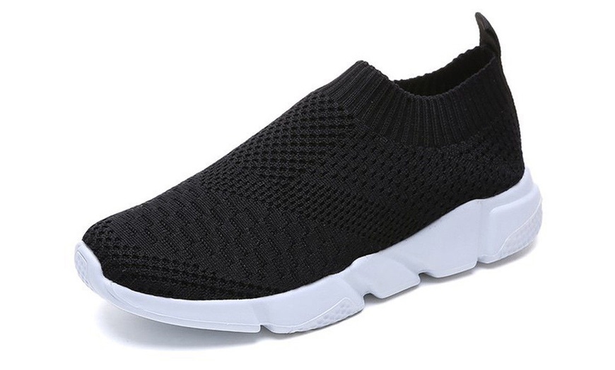 Image 6: Knitted stretch slip on trainers