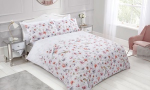 Pretty Floral Birds Duvet Set 